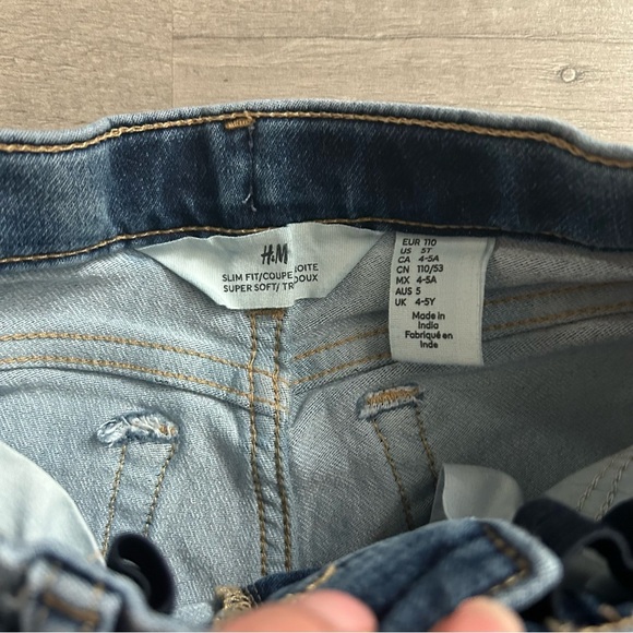 H&M Toddler Boys Slim Fit Denim Jean Bundle 5T - Picture 10 of 11